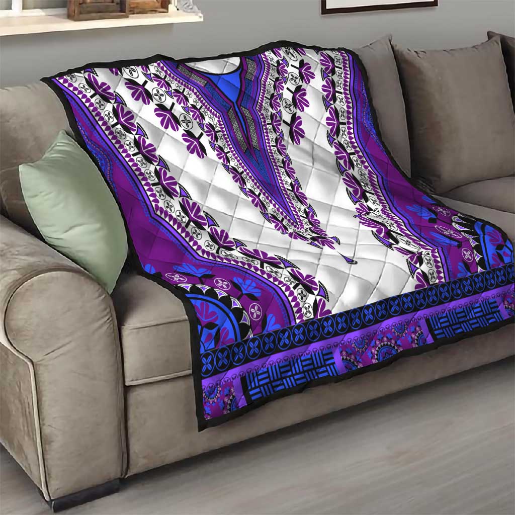 Africa Quilt African Dashiki Royal Purple Version LT14
