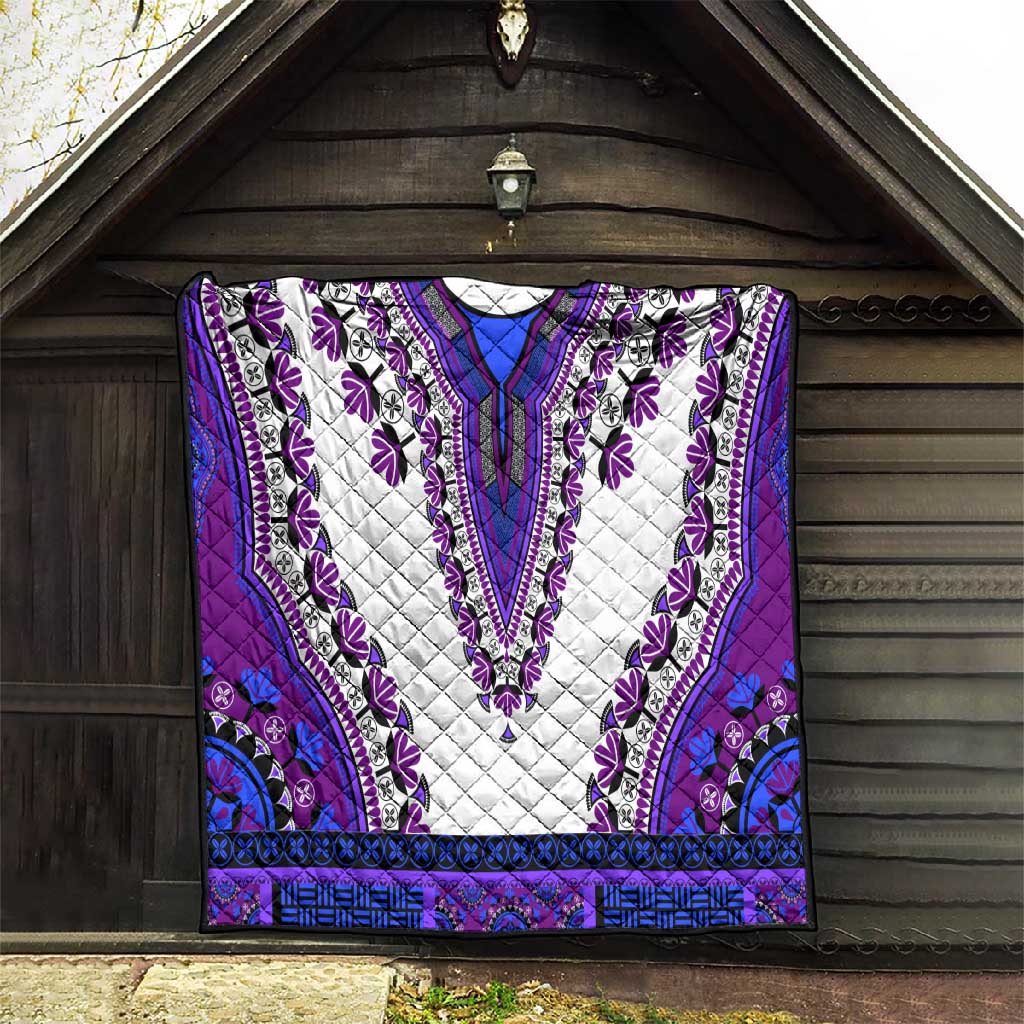 Africa Quilt African Dashiki Royal Purple Version LT14