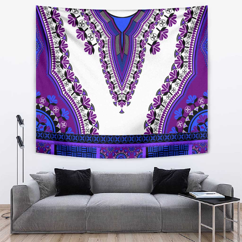 Africa Tapestry African Dashiki Royal Purple Version LT14