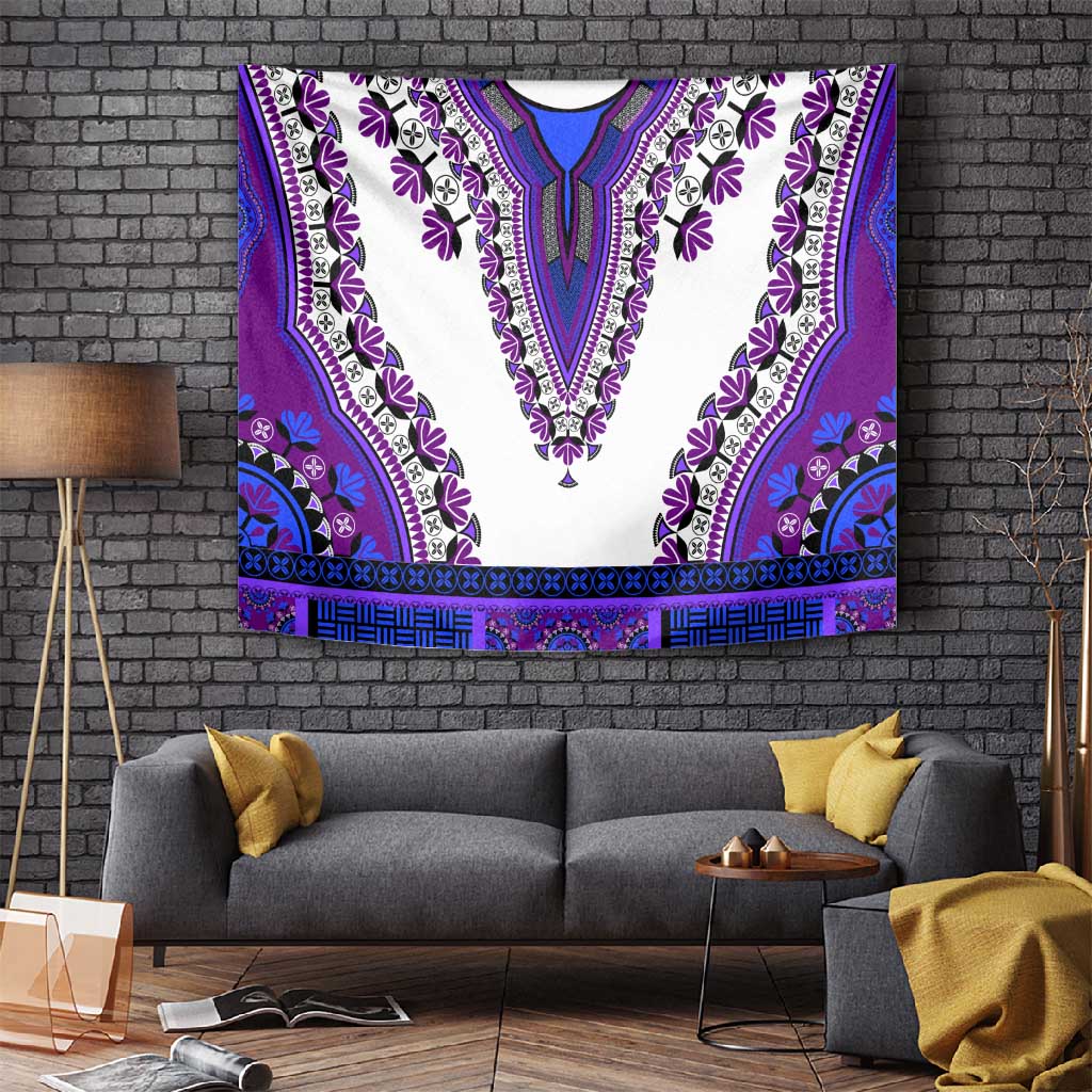 Africa Tapestry African Dashiki Royal Purple Version LT14