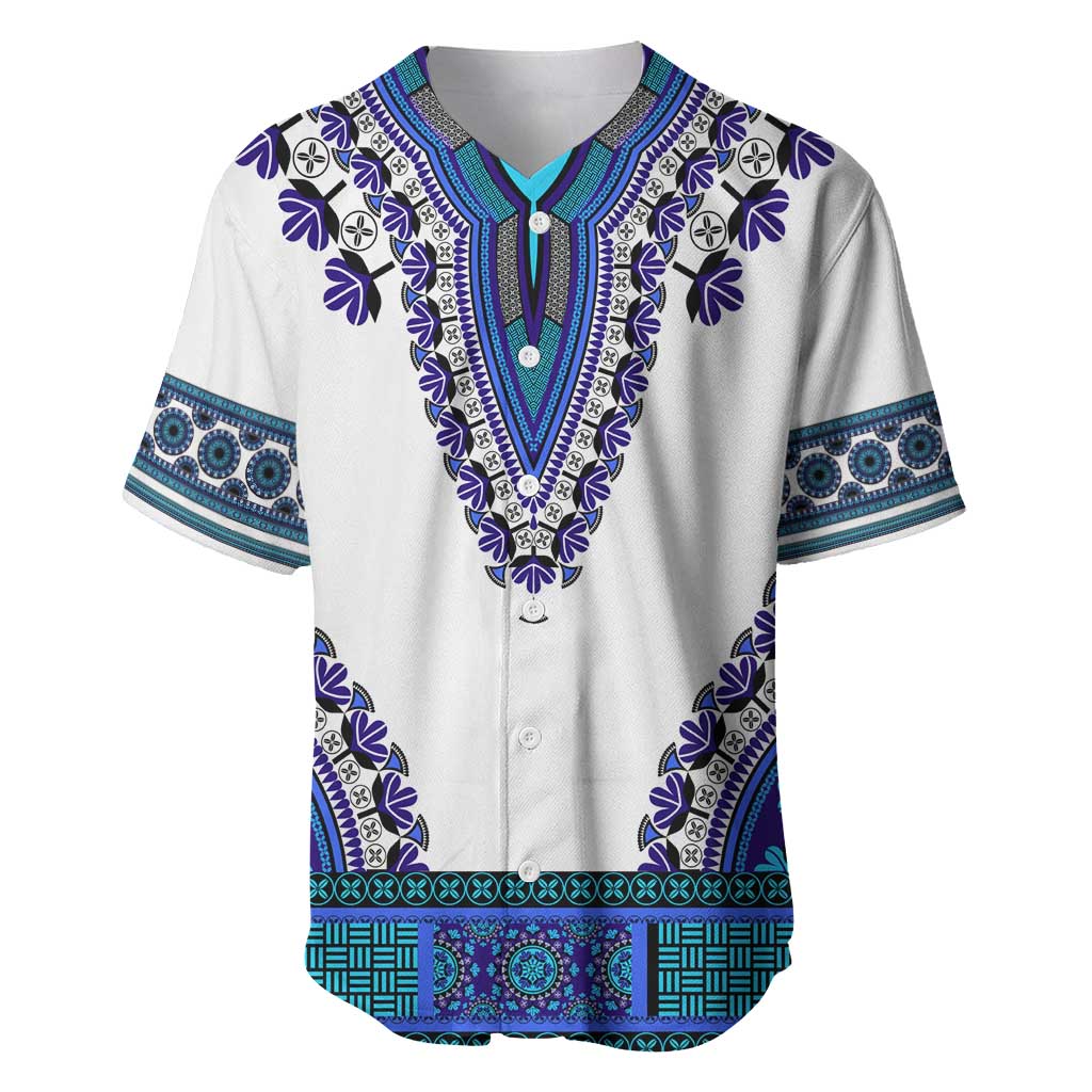 Africa Baseball Jersey African Dashiki Royal Blue Version LT14