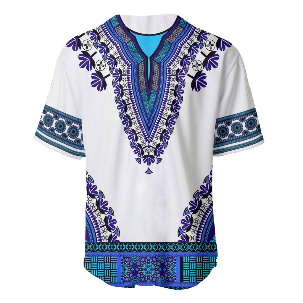 Africa Baseball Jersey African Dashiki Royal Blue Version LT14