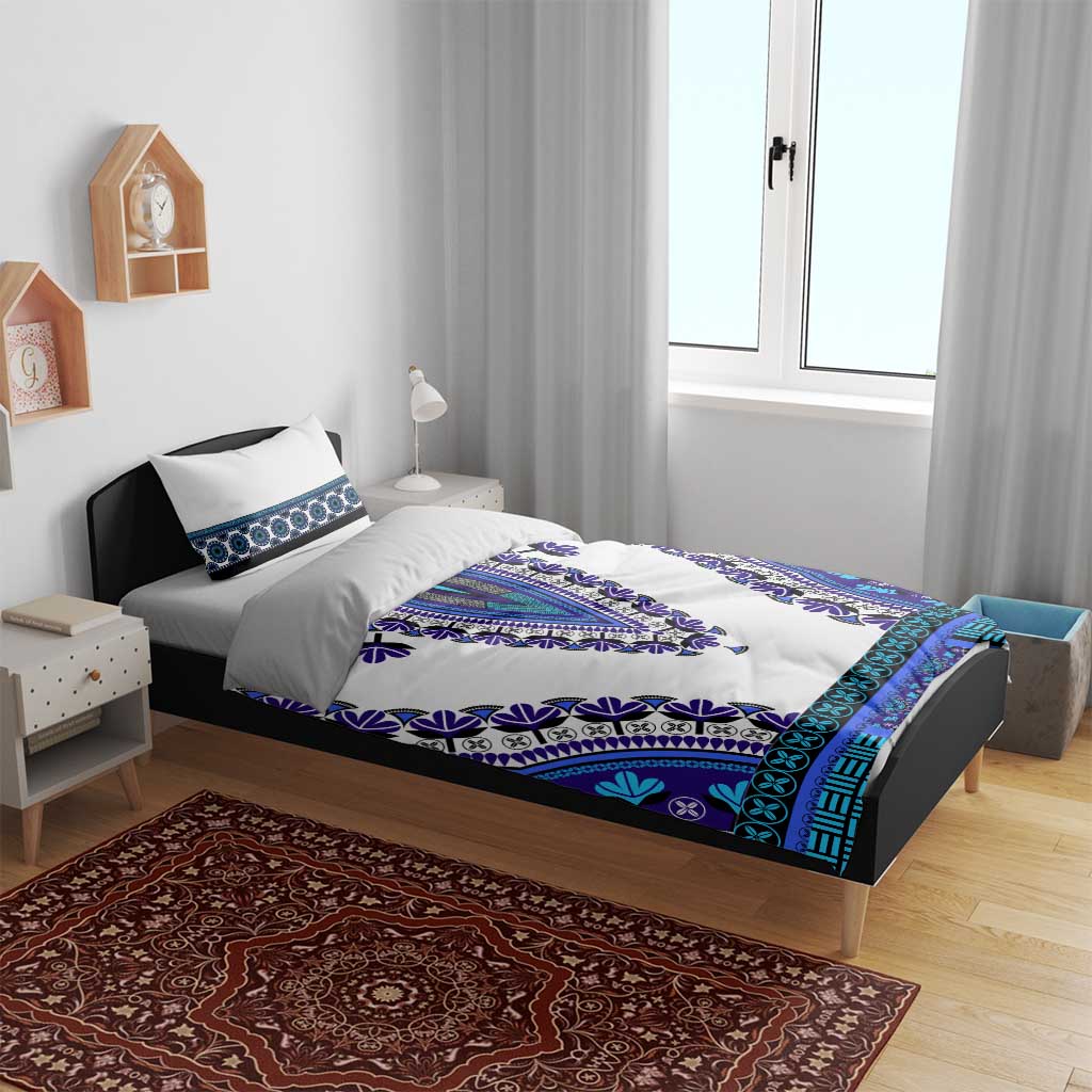 Africa Bedding Set African Dashiki Royal Blue Version LT14