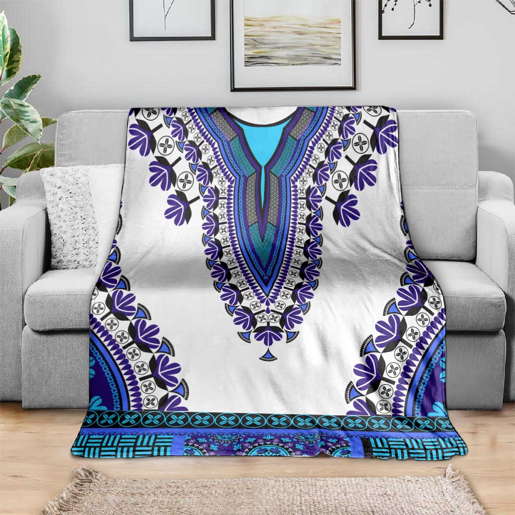 Africa Blanket African Dashiki Royal Blue Version LT14