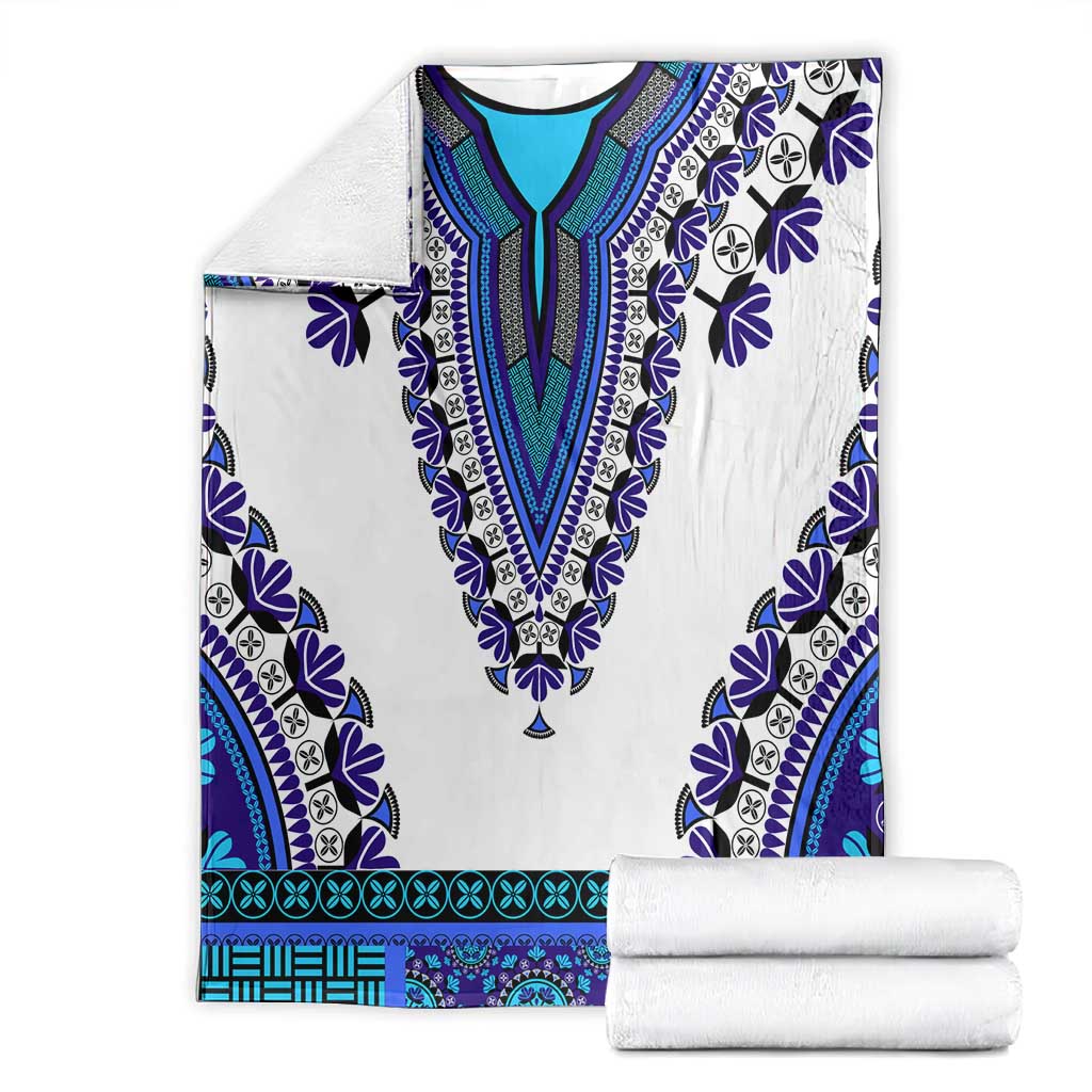 Africa Blanket African Dashiki Royal Blue Version LT14