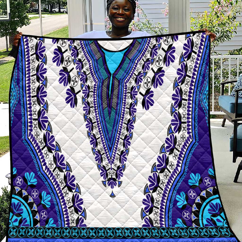 Africa Quilt African Dashiki Royal Blue Version LT14