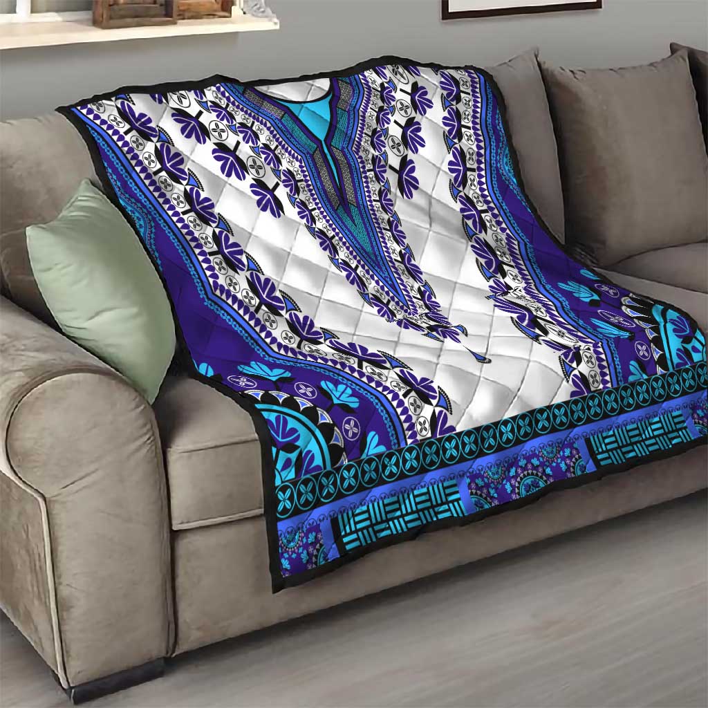 Africa Quilt African Dashiki Royal Blue Version LT14