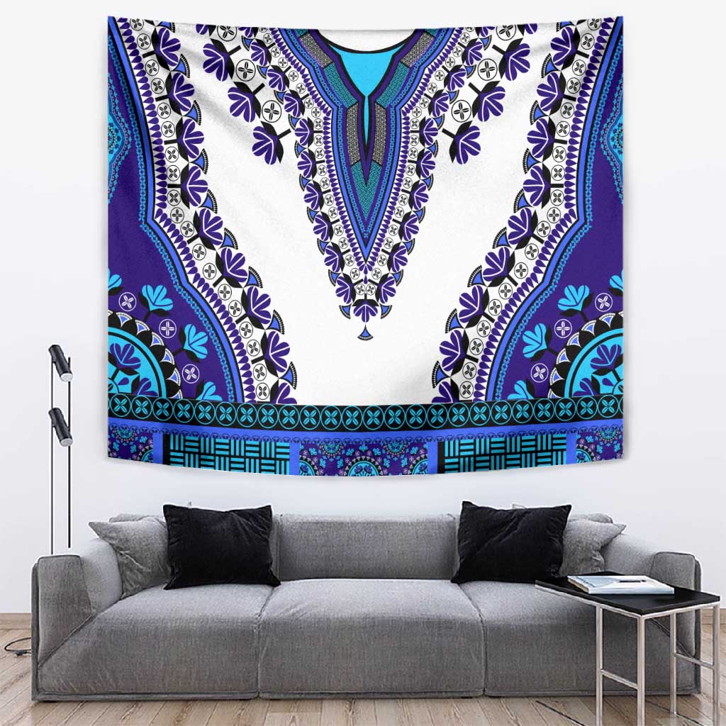 Africa Tapestry African Dashiki Royal Blue Version LT14