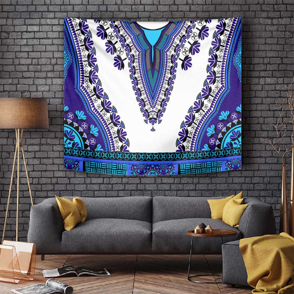 Africa Tapestry African Dashiki Royal Blue Version LT14