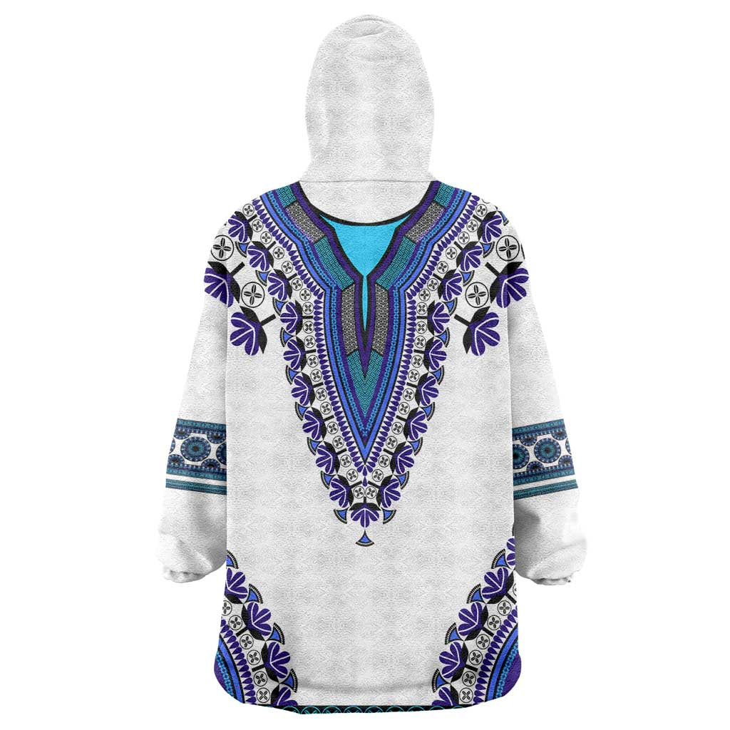 Africa Wearable Blanket Hoodie African Dashiki Royal Blue Version LT14