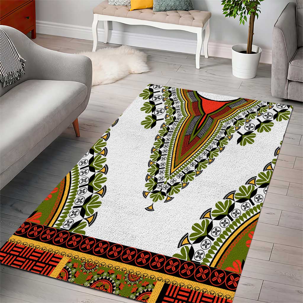 Africa Area Rug African Dashiki Royal Gold Version LT14