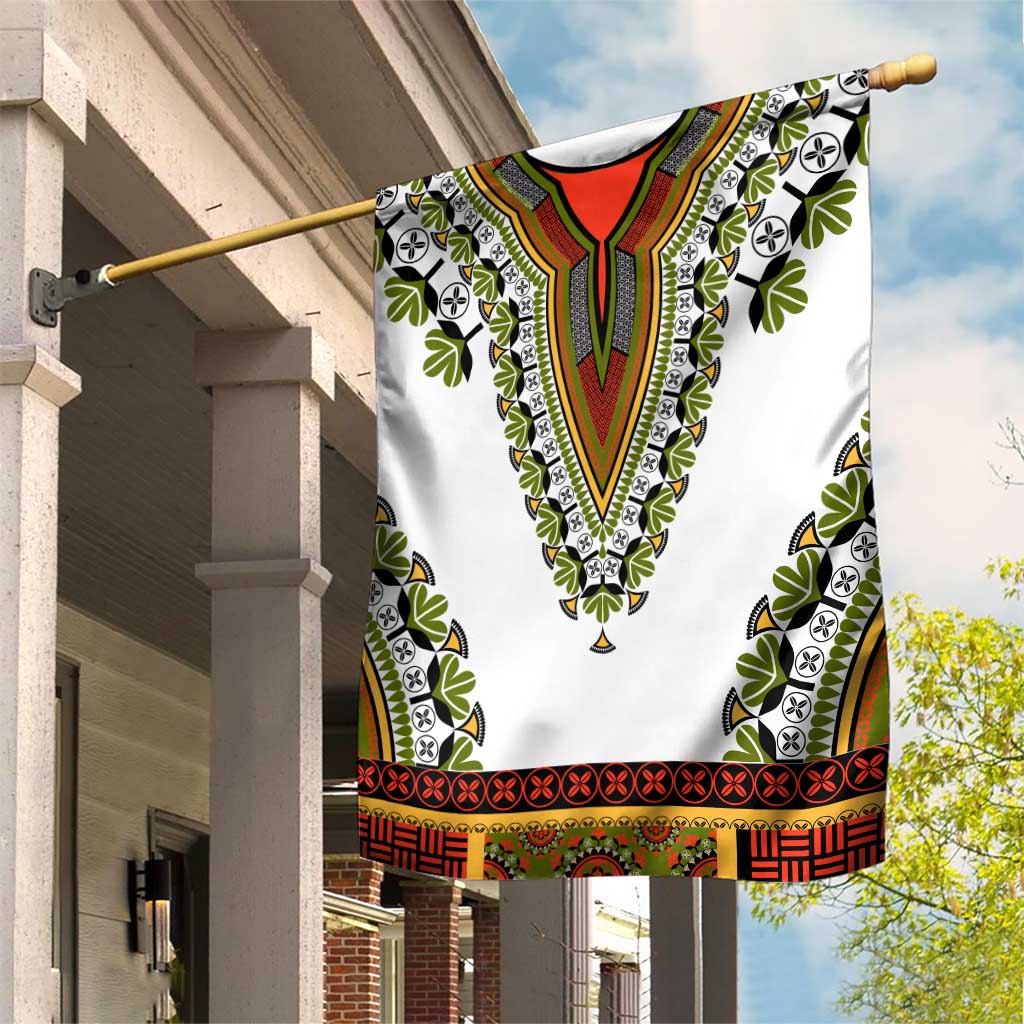 Africa Garden Flag African Dashiki Royal Gold Version LT14