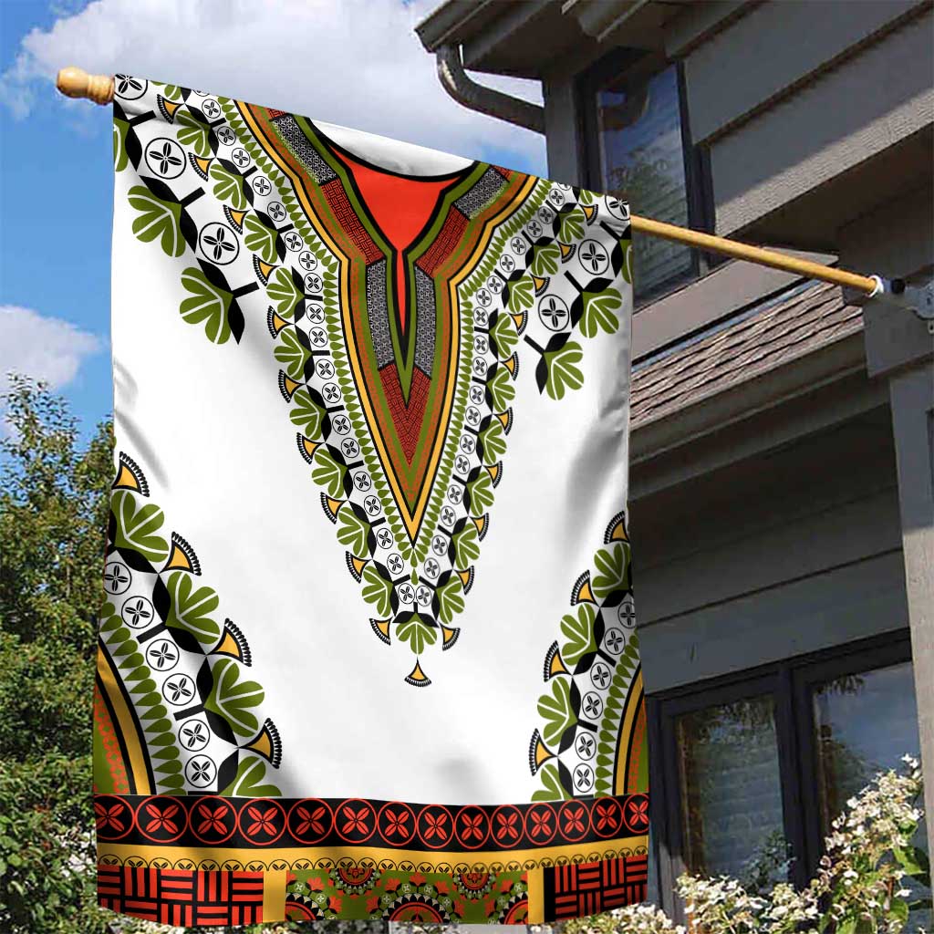 Africa Garden Flag African Dashiki Royal Gold Version LT14