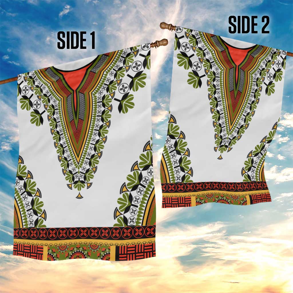 Africa Garden Flag African Dashiki Royal Gold Version LT14
