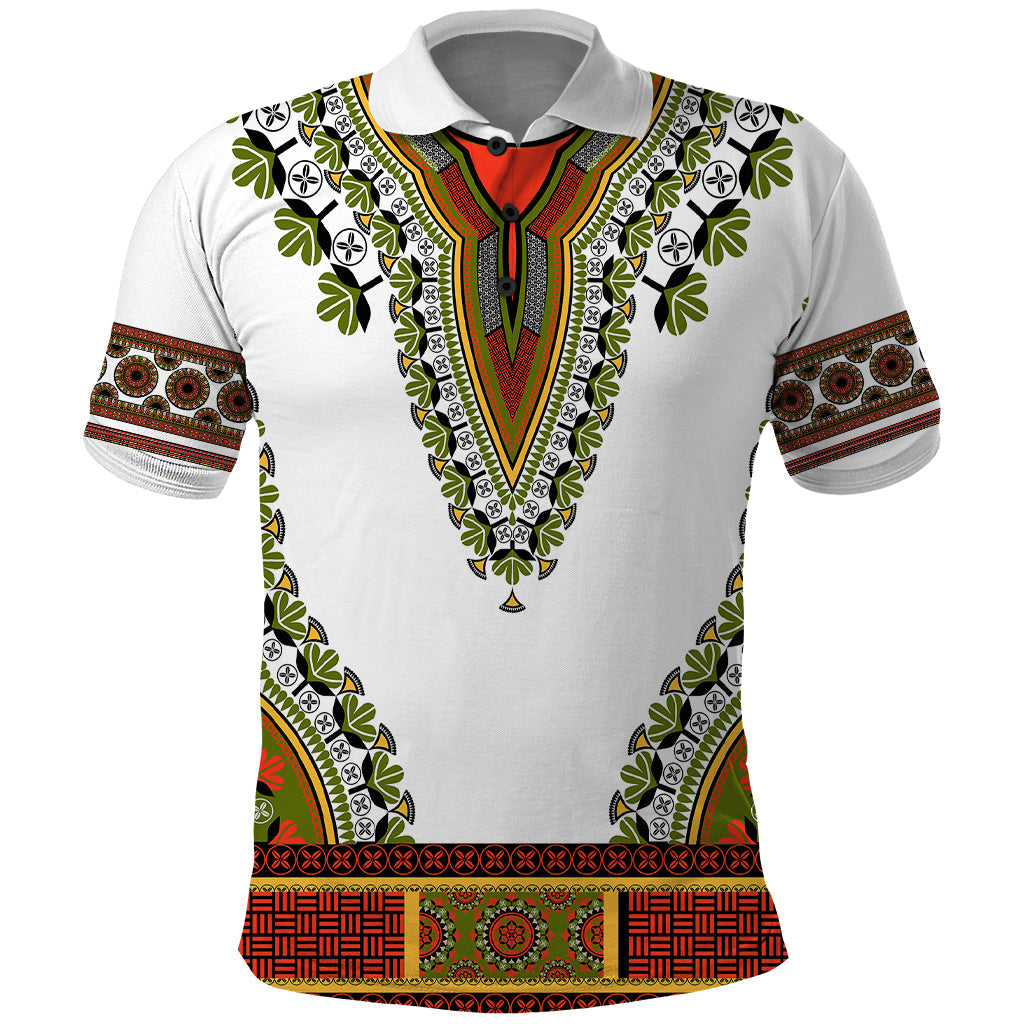 Africa Polo Shirt African Dashiki Royal Gold Version LT14