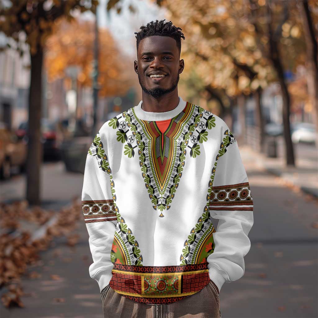 Africa Sweatshirt African Dashiki Royal Gold Version LT14