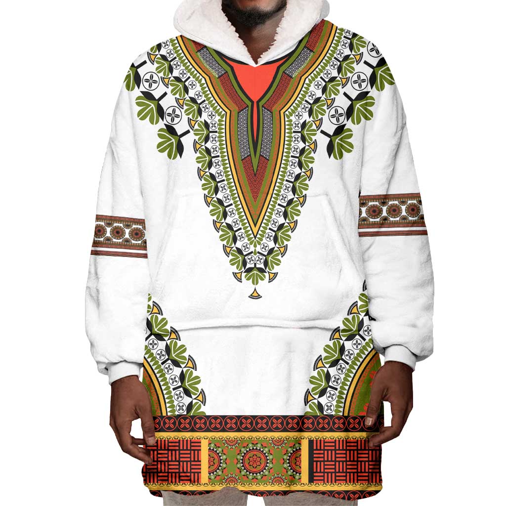 Africa Wearable Blanket Hoodie African Dashiki Royal Gold Version LT14