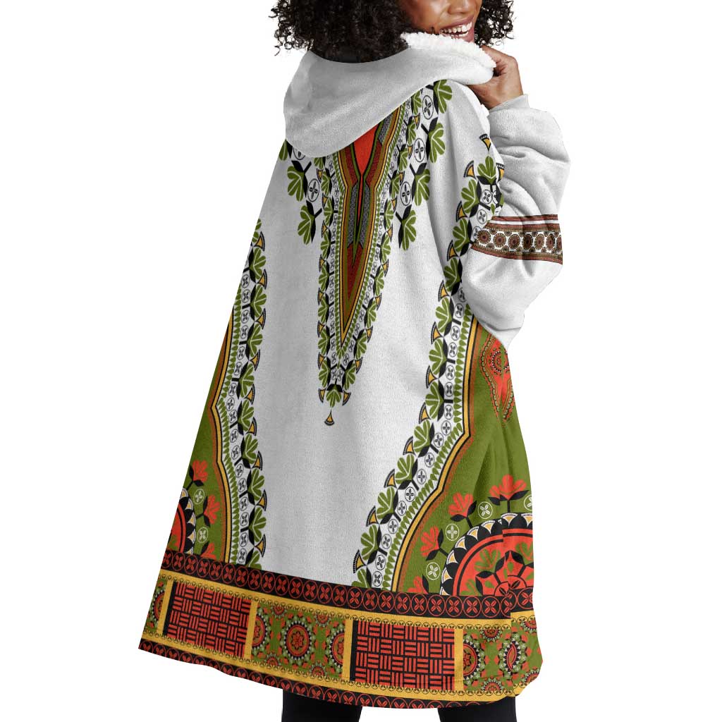Africa Wearable Blanket Hoodie African Dashiki Royal Gold Version LT14