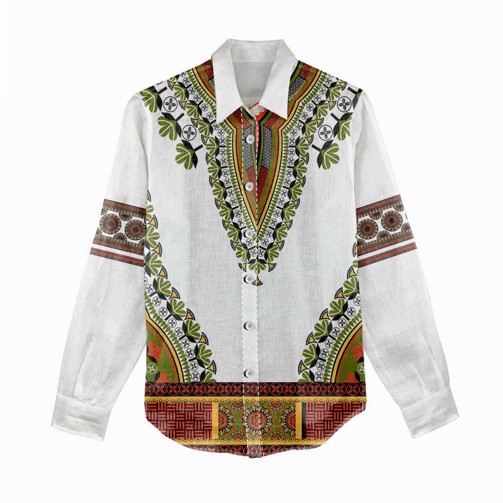 Africa Women Casual Shirt African Dashiki Royal Gold Version LT14