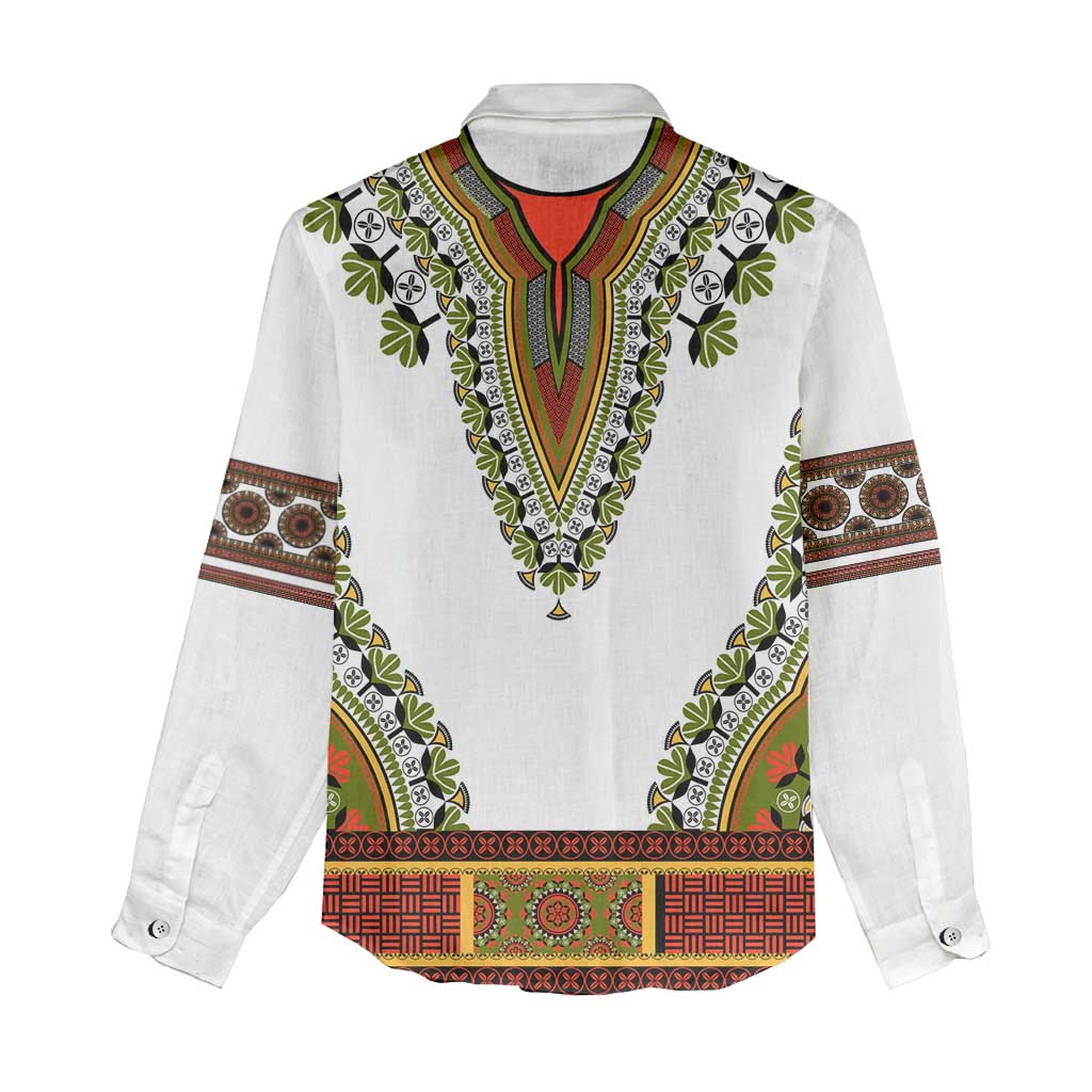 Africa Women Casual Shirt African Dashiki Royal Gold Version LT14