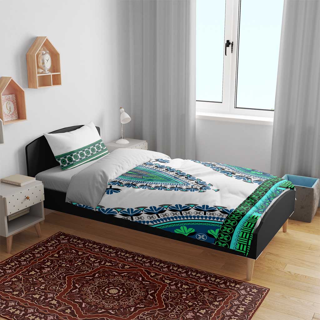 Africa Bedding Set African Dashiki Royal Turquoise Version LT14