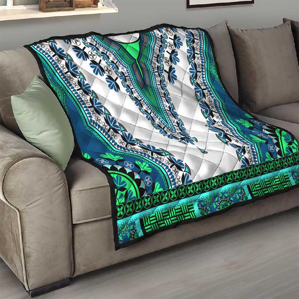 Africa Quilt African Dashiki Royal Turquoise Version LT14