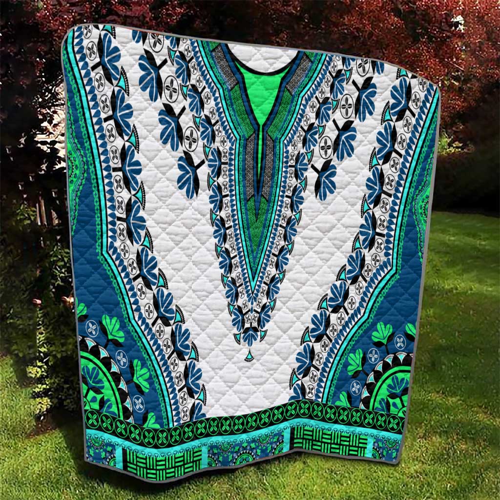Africa Quilt African Dashiki Royal Turquoise Version LT14