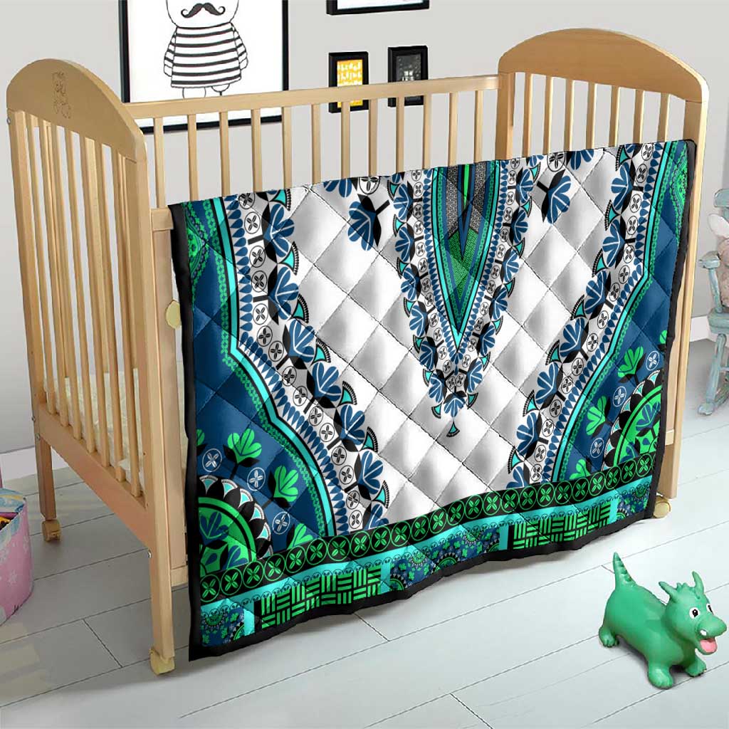 Africa Quilt African Dashiki Royal Turquoise Version LT14