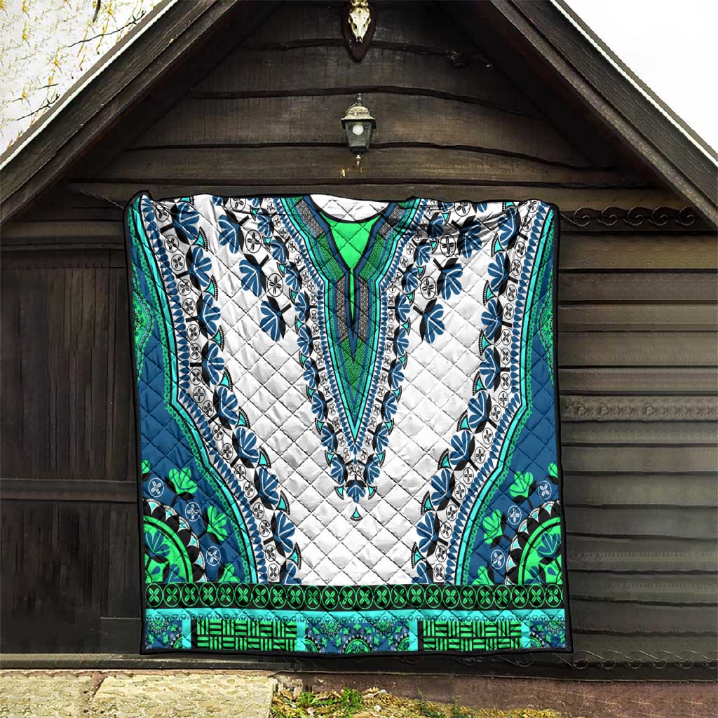 Africa Quilt African Dashiki Royal Turquoise Version LT14
