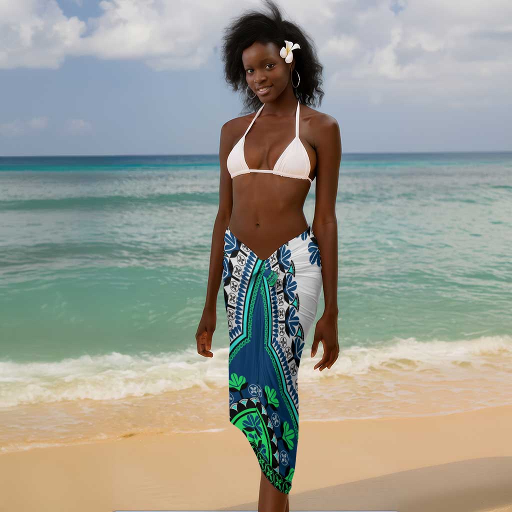 Africa Sarong African Dashiki Royal Turquoise Version LT14