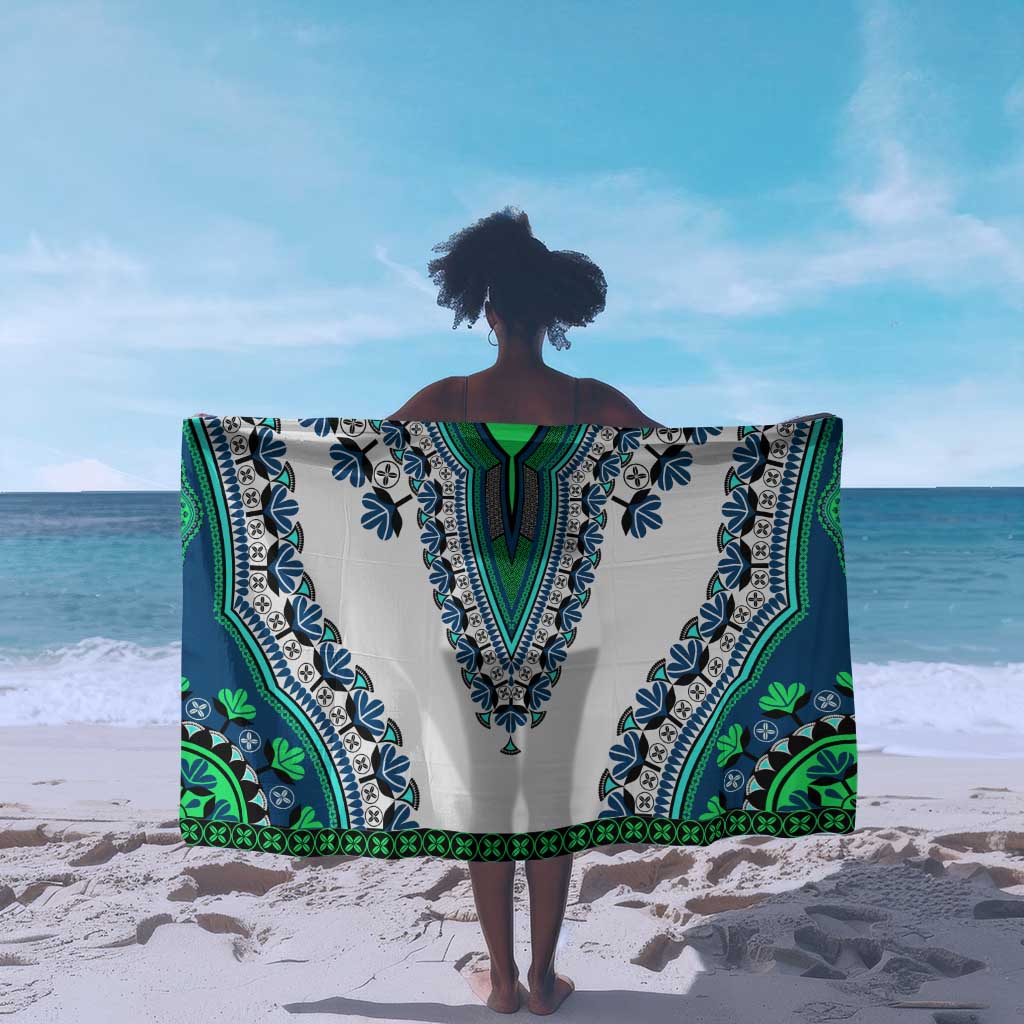 Africa Sarong African Dashiki Royal Turquoise Version LT14