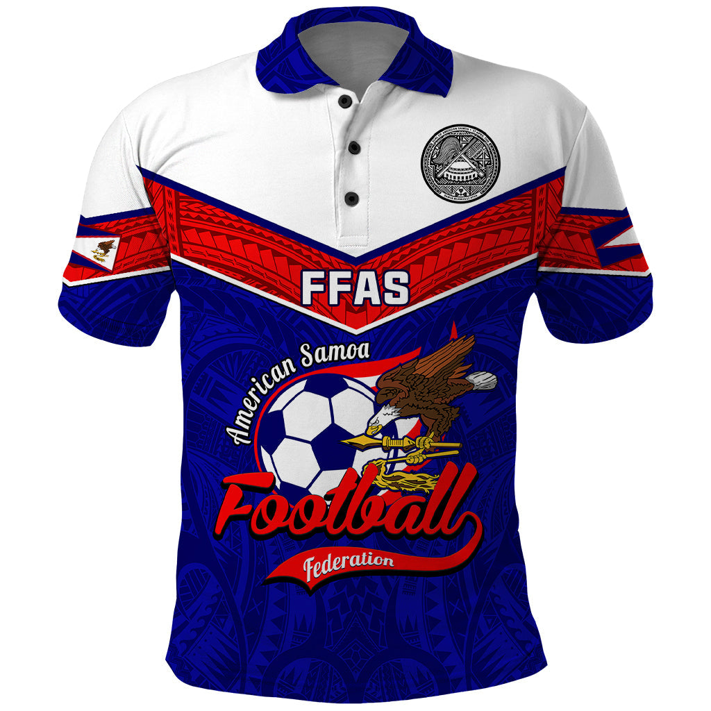 American Samoa Football Polo Shirt Polynesian Sporty Style LT14