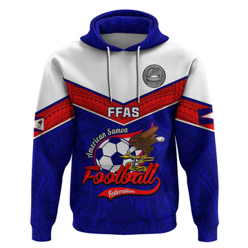 Personalised American Samoa Football Hoodie Polynesian Sporty Style LT14