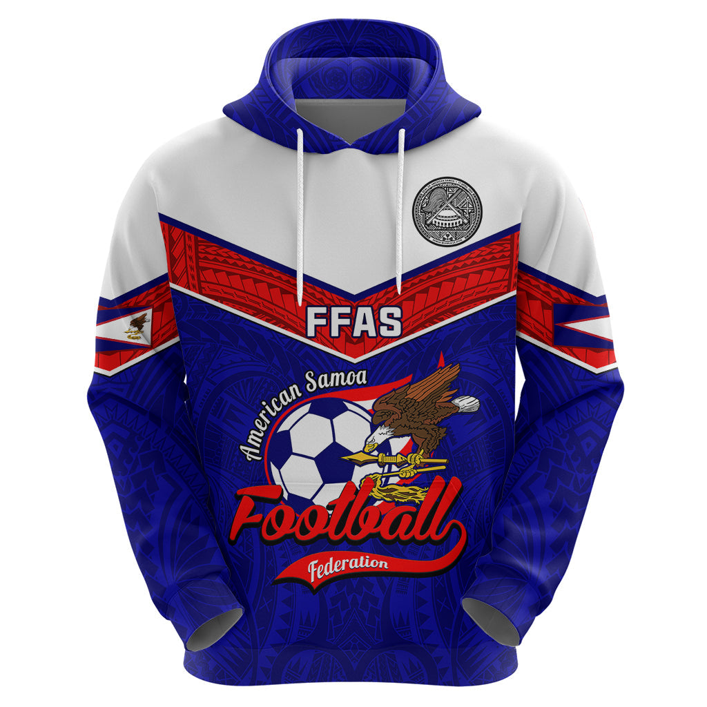 Personalised American Samoa Football Hoodie Polynesian Sporty Style LT14