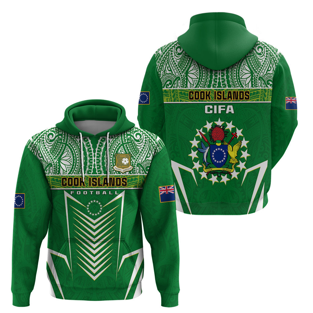 Cook Islands Football Hoodie Go Kuki Airani Polynesian Sporty Style LT14