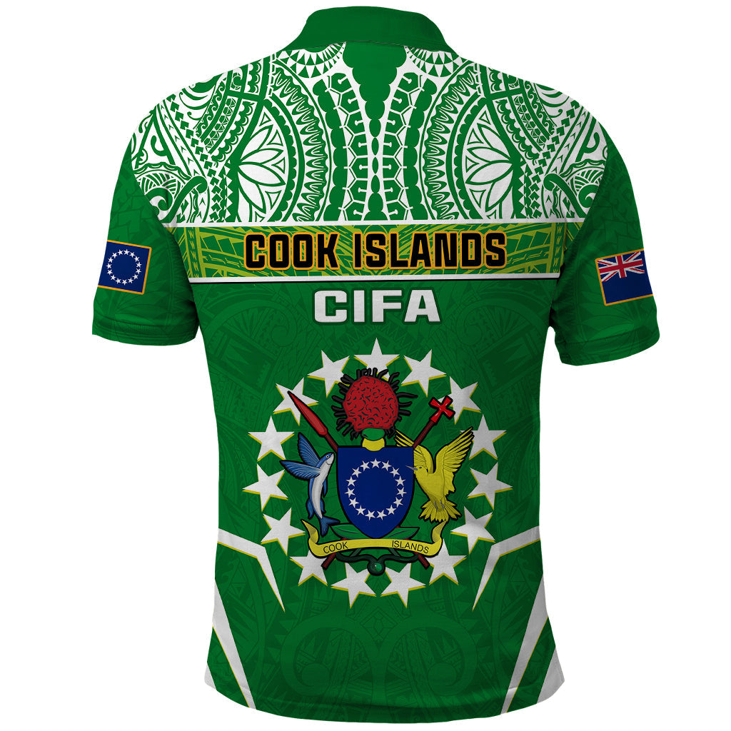Cook Islands Football Polo Shirt Go Kuki Airani Polynesian Sporty Style LT14