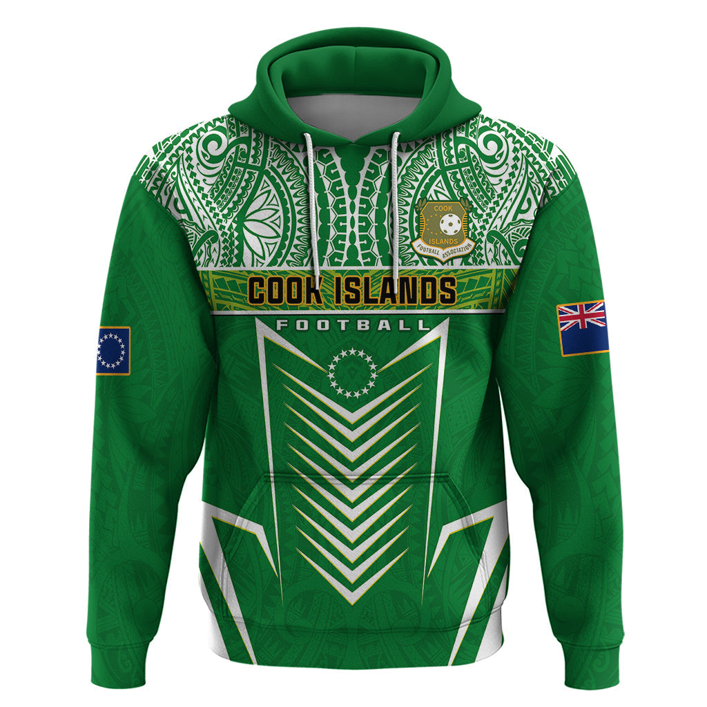 Personalised Cook Islands Football Hoodie Go Kuki Airani Polynesian Sporty Style LT14