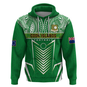Personalised Cook Islands Football Hoodie Go Kuki Airani Polynesian Sporty Style LT14