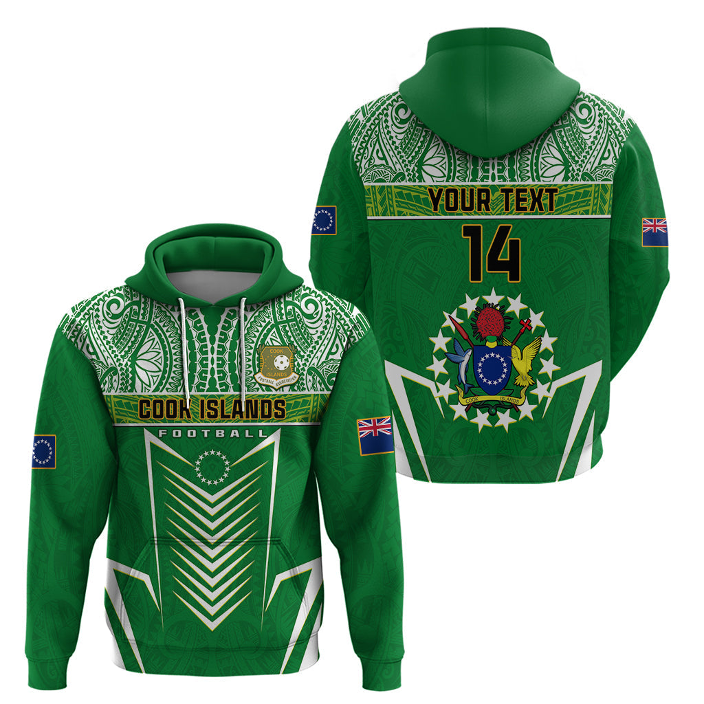 Personalised Cook Islands Football Hoodie Go Kuki Airani Polynesian Sporty Style LT14