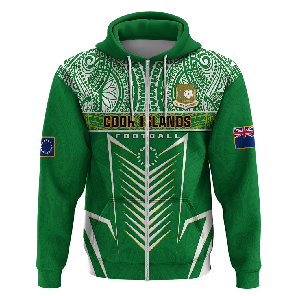 Personalised Cook Islands Football Hoodie Go Kuki Airani Polynesian Sporty Style LT14