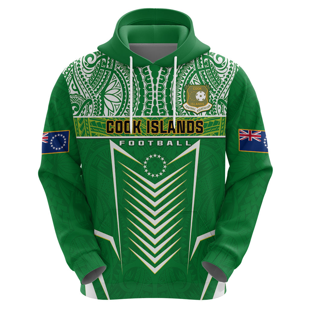 Personalised Cook Islands Football Hoodie Go Kuki Airani Polynesian Sporty Style LT14