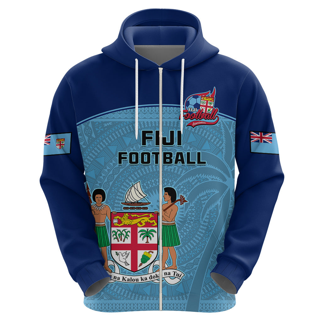 Personalised Fiji Football Hoodie Fijian Tapa Pattern Sporty Style LT14