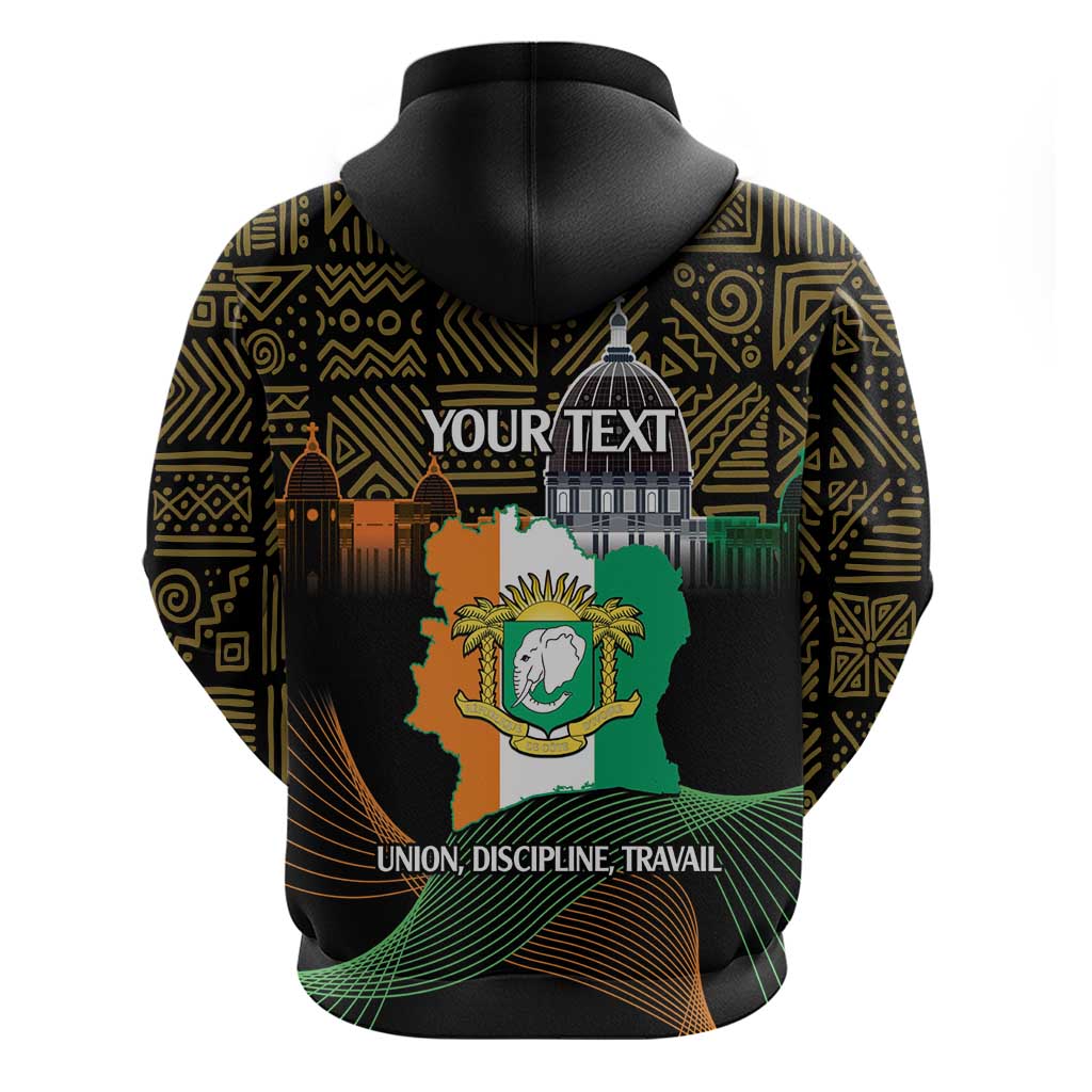 Personalized Cote dIvoire Independence Day Hoodie Ivory Coast Elephant African Pattern LT14