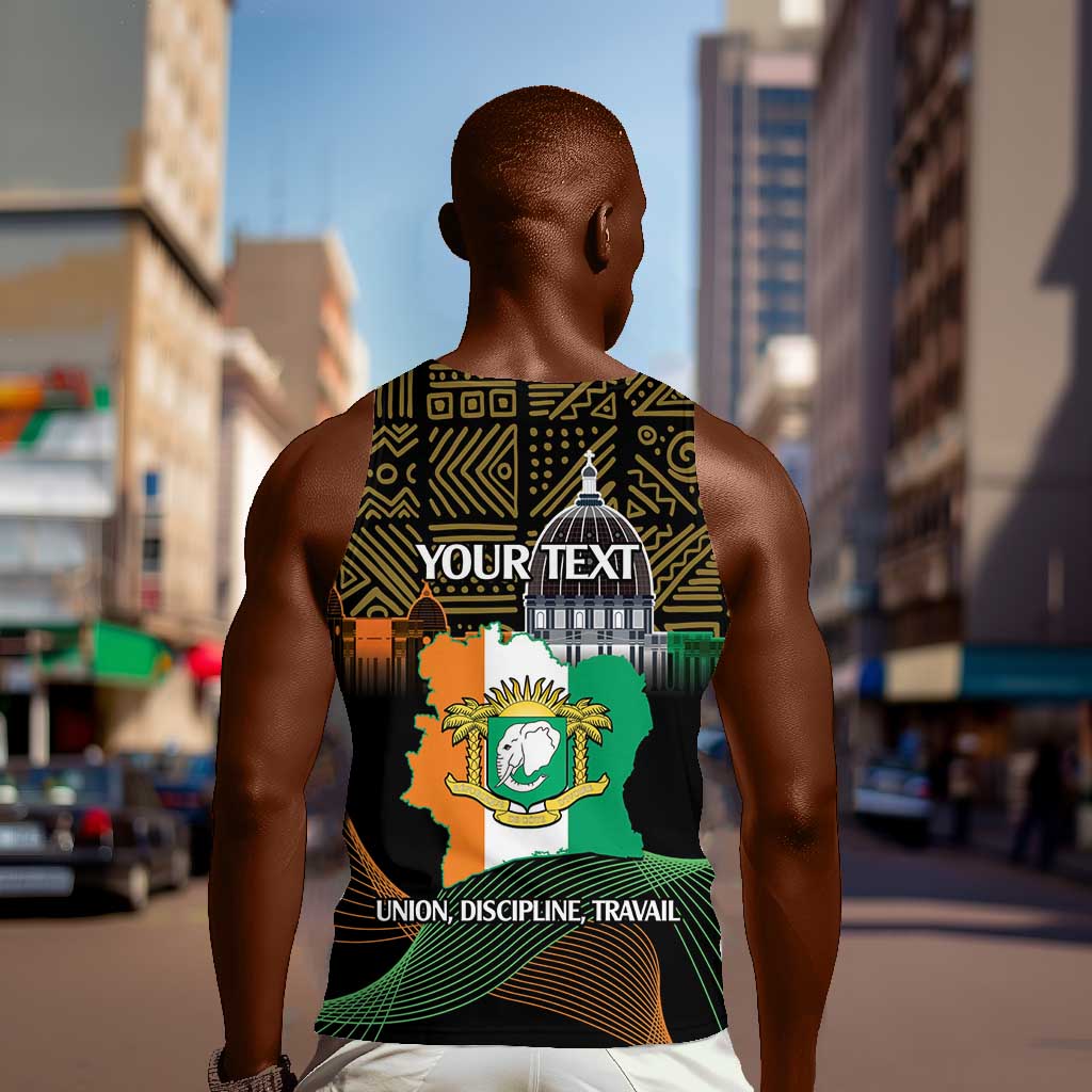 Personalized Cote dIvoire Independence Day Men Tank Top Ivory Coast Elephant African Pattern LT14
