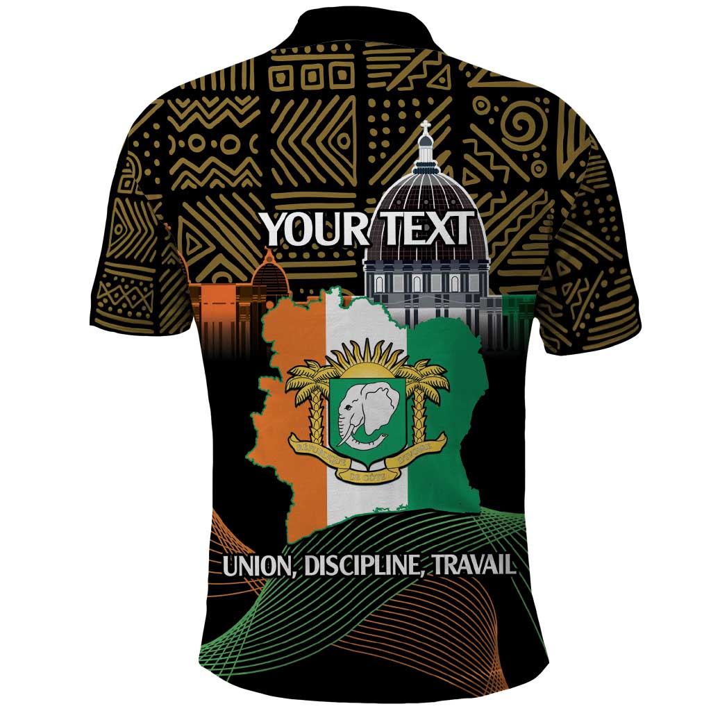 Personalized Cote dIvoire Independence Day Polo Shirt Ivory Coast Elephant African Pattern LT14