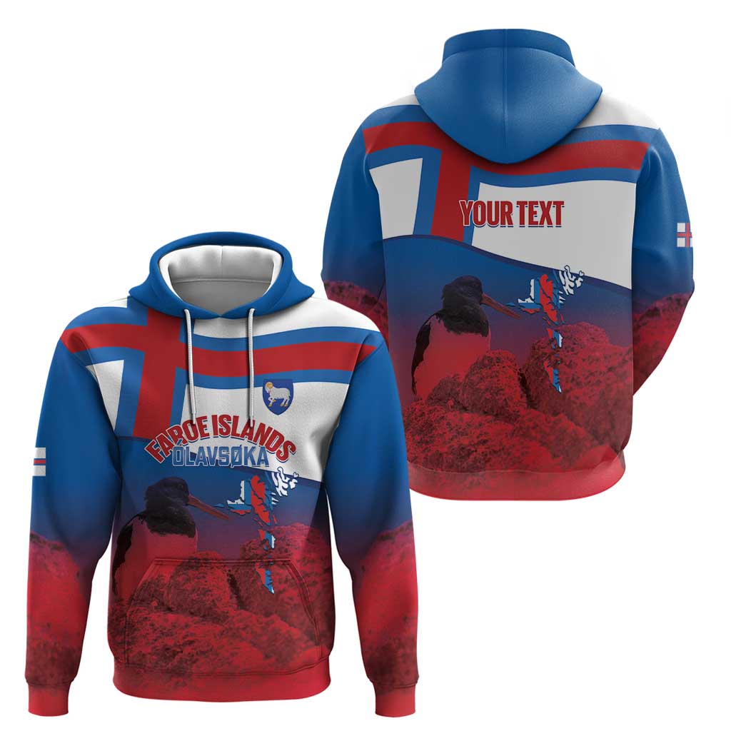 Faroe Islands National Day Hoodie Olavsoka Faroes Map With Tjaldur LT14