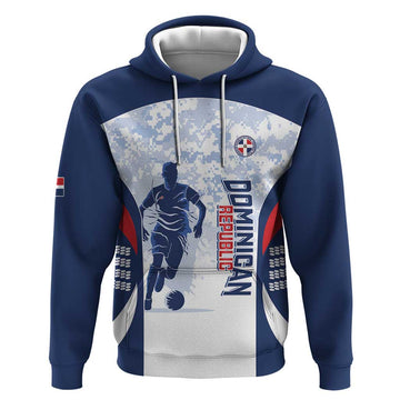 Custom Dominican Republic Football Hoodie Vamos Los Quisqueyanos LT14