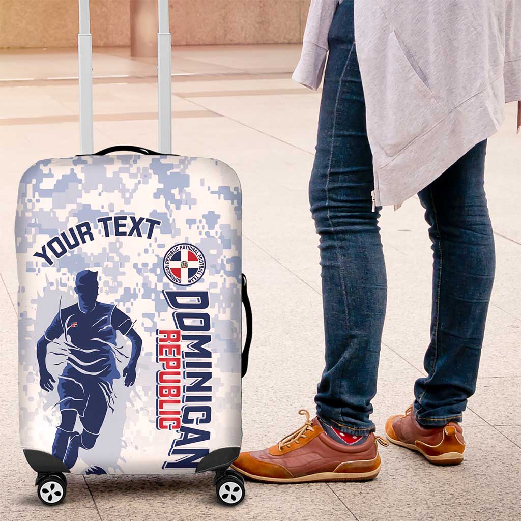 Custom Dominican Republic Football Luggage Cover Vamos Los Quisqueyanos LT14