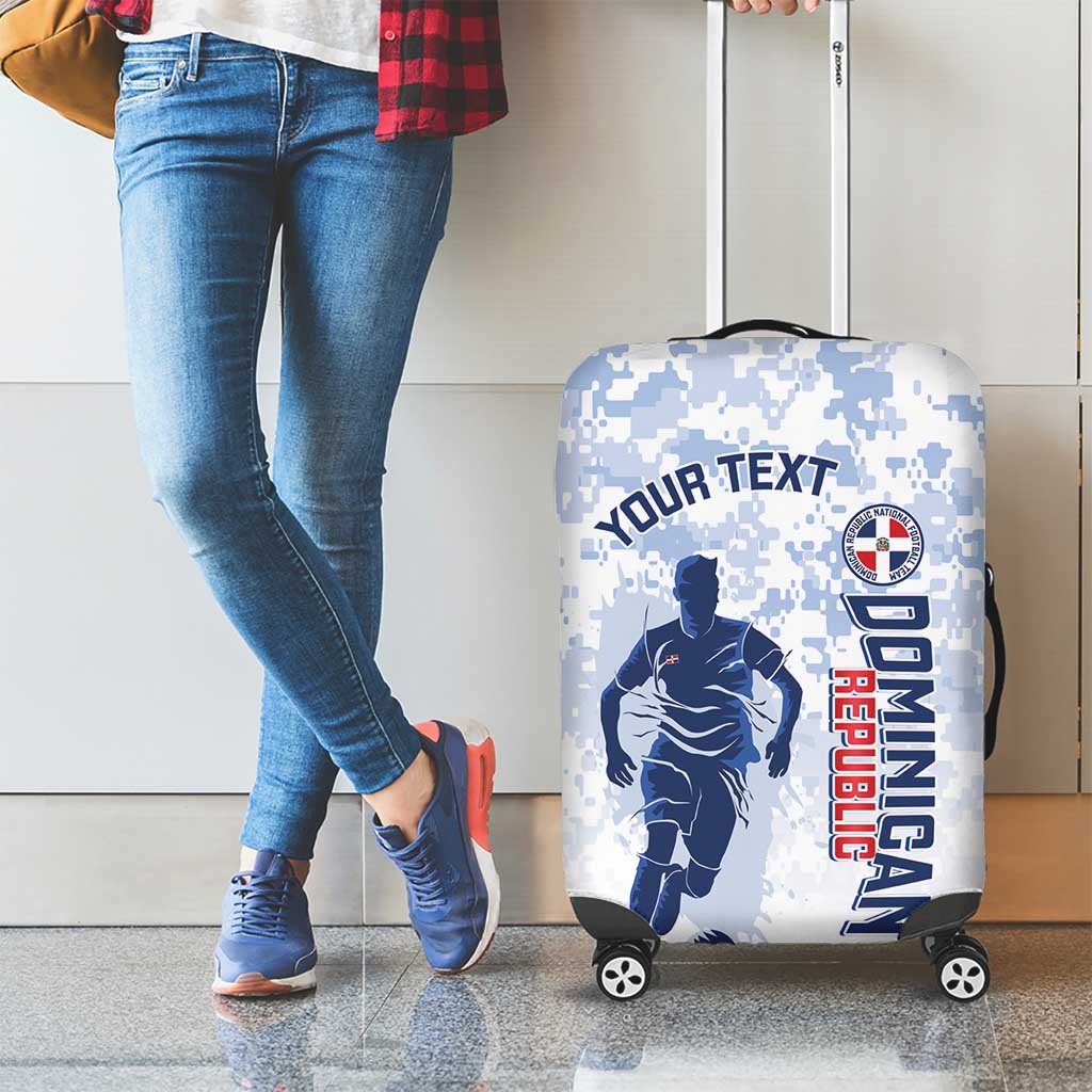 Custom Dominican Republic Football Luggage Cover Vamos Los Quisqueyanos LT14