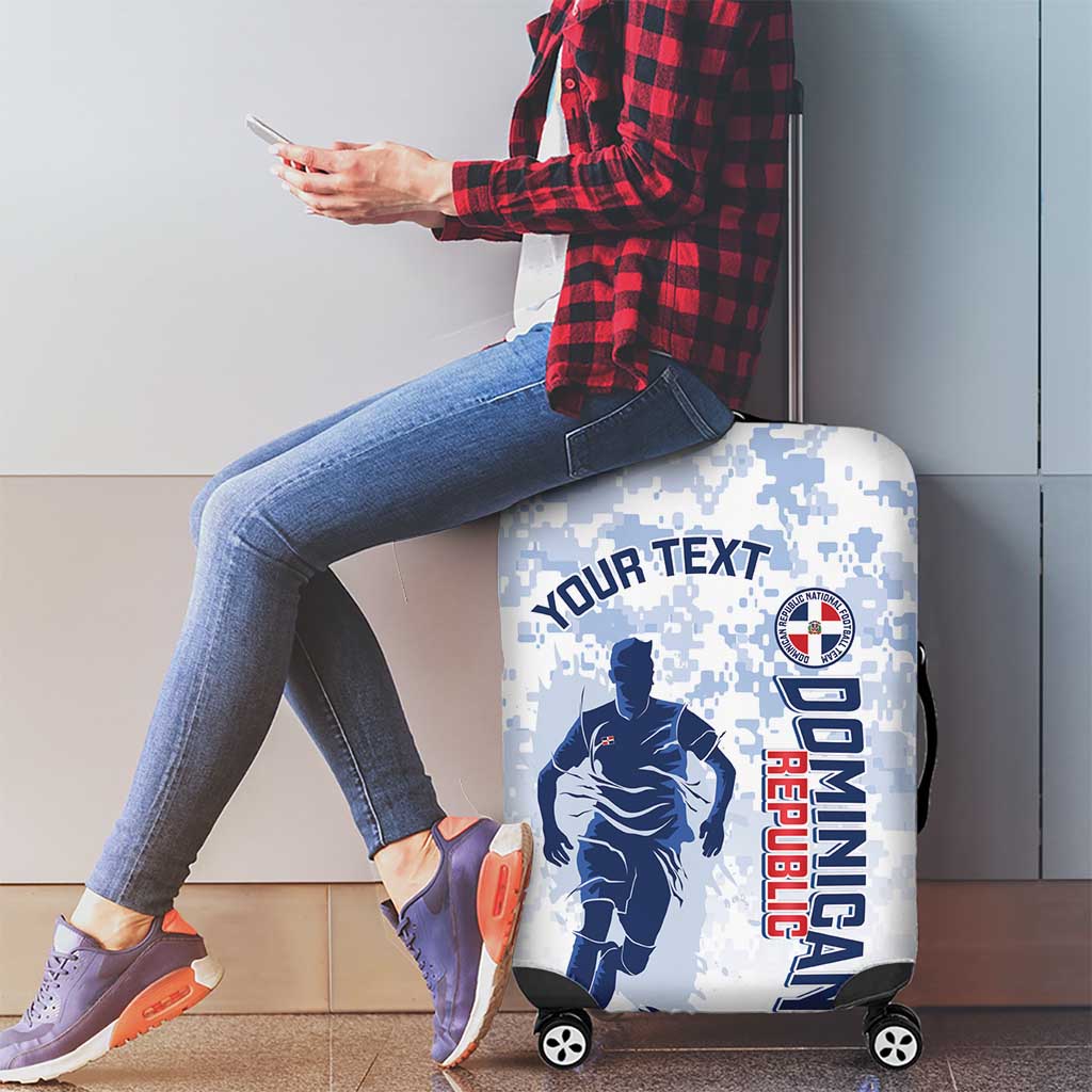 Custom Dominican Republic Football Luggage Cover Vamos Los Quisqueyanos LT14